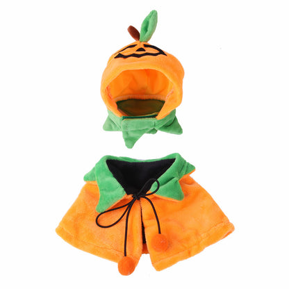 Halloween Pumpkin Double-sided Cloak and Hat, Dog and Cat