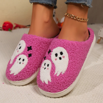 Halloween Cartoon Ghost Slippers Women Indoor Non-slip
