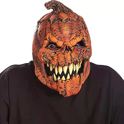 Realistic Scary Pumpkin,Halloween Mask